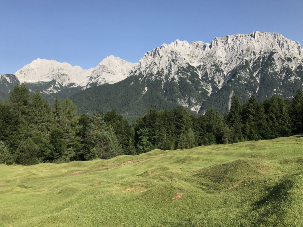 Geotope Bayern - die Buckelwiesen beim Karwendel