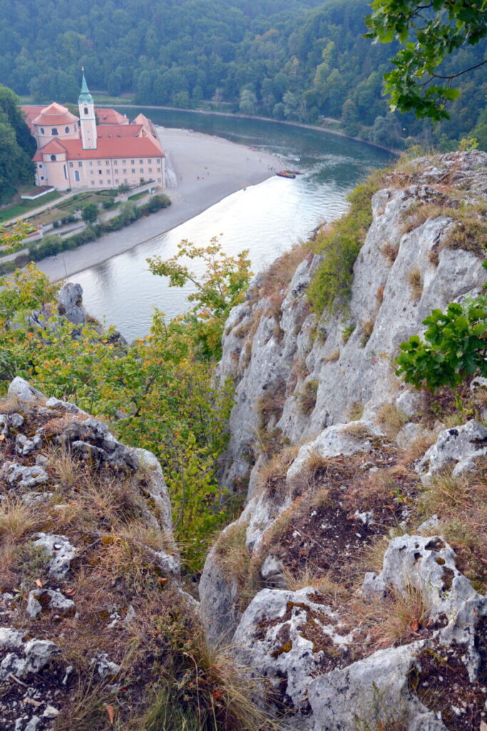 Geotope Bayern - der Donaudurchbruch beim Kloster Weltenburg