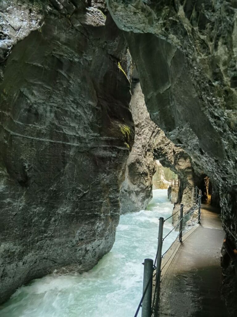 Geotope Bayern - die Partnachklamm in Garmisch-Partenkirchen