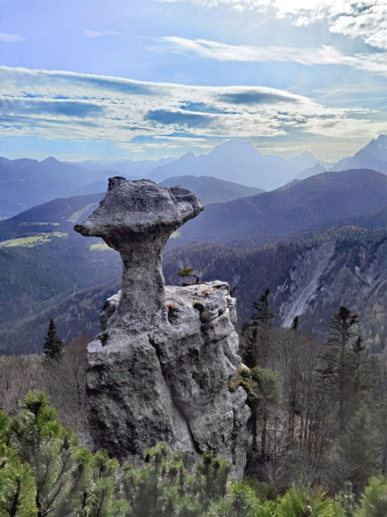 Geotope Bayern - die Steinerne Agnes in den Berchtesgadener Alpen