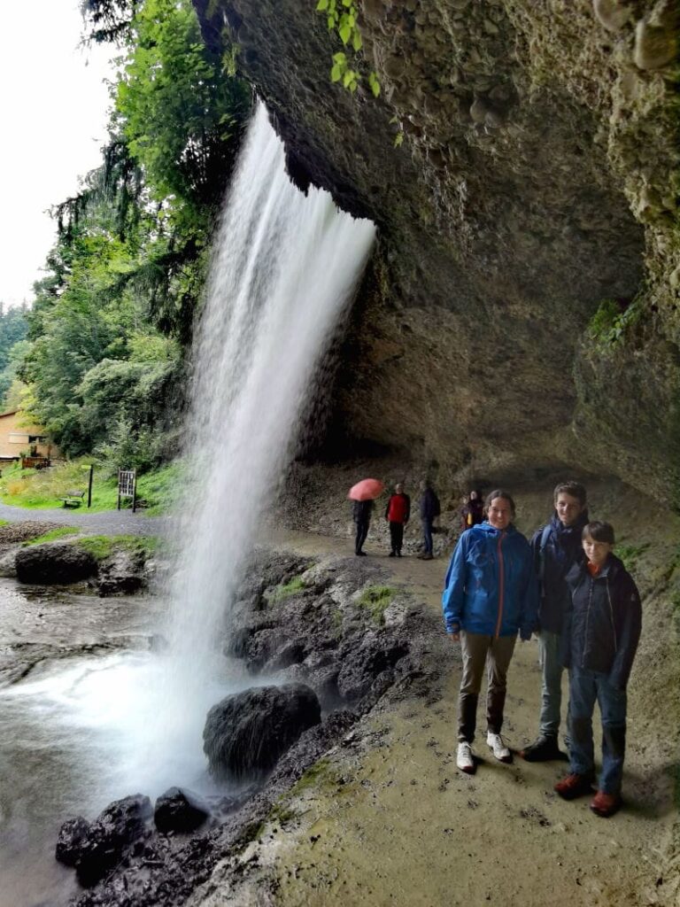 Geotope Bayern - die Scheidegger Wasserfälle im Allgäu
