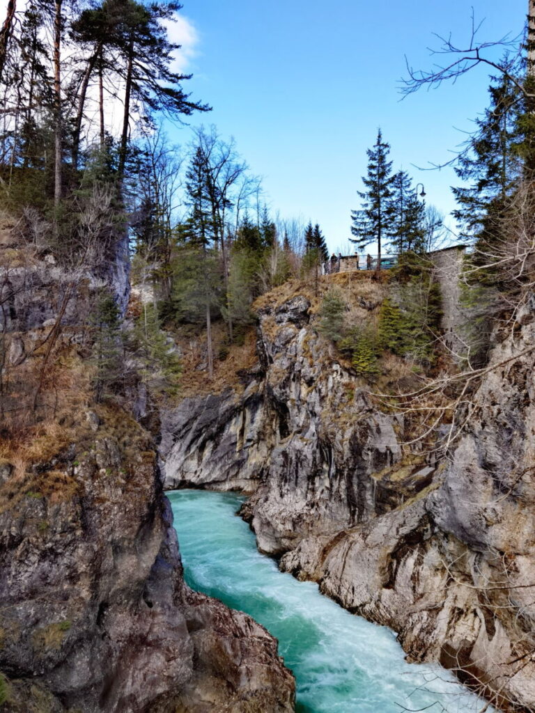 Klamm Lechfall Füssen - vom Maxsteg aus gesehen