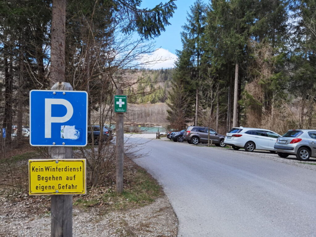 Lechfall Parkplatz - kostenlos und direkt am Lech