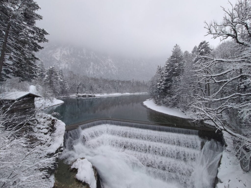 Der Lechfall Winter, Foto: Helen Leliveld